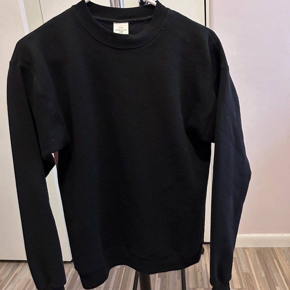 Hanes Men's Black Crewneck Sweater
